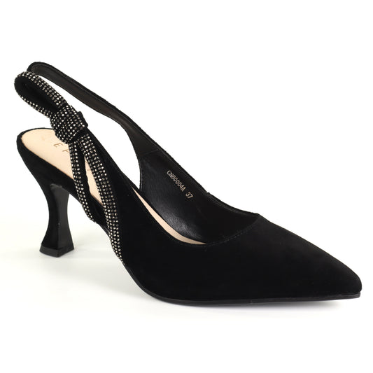 Epica Pantofi dama decupati piele naturala H3CN800004A 01 I negru ID5488-NG