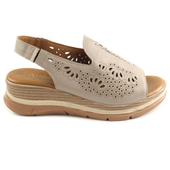Anna Viotti Sandale dama piele naturala D22 S643 BEIGE ID5503-BEIGE
