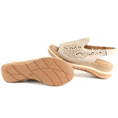 Anna Viotti Sandale dama piele naturala D22 S643 BEIGE ID5503-BEIGE