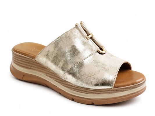 Anna Viotti Papuci dama piele naturala D22 S626 BEIGE ID5504-BEIGE
