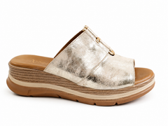 Anna Viotti Papuci dama piele naturala D22 S626 BEIGE ID5504-BEIGE