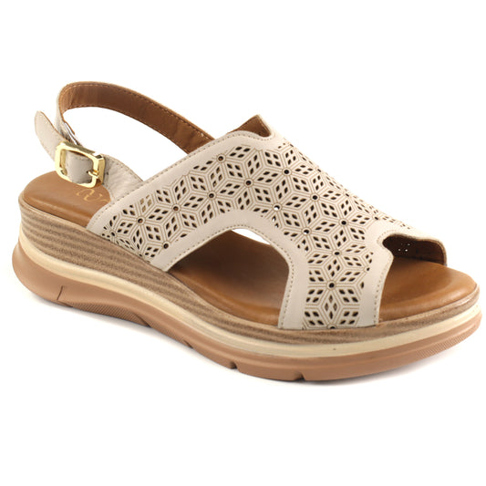 Anna Viotti Sandale dama piele naturala D22 S627 SILVER ID5505-SLV