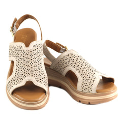 Anna Viotti Sandale dama piele naturala D22 S627 SILVER ID5505-SLV