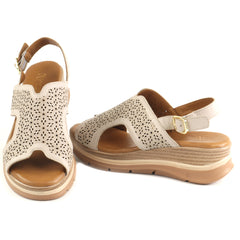 Anna Viotti Sandale dama piele naturala D22 S627 SILVER ID5505-SLV