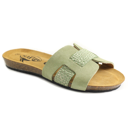 Plakton Papuci dama piele naturala 406207 MINT ID5515-MNT