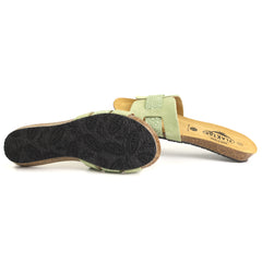 Plakton Papuci dama piele naturala 406207 MINT ID5515-MNT