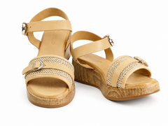 Anna Viotti Sandale dama piele naturala D58 3015  bej ID5517-BEJ