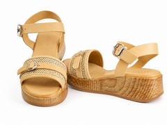 Anna Viotti Sandale dama piele naturala D58 3015  bej ID5517-BEJ