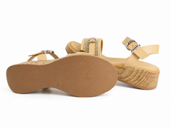 Anna Viotti Sandale dama piele naturala D58 3015  bej ID5517-BEJ