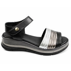 Anna Viotti Sandale dama piele naturala D22 S629 negru ID5518-NG