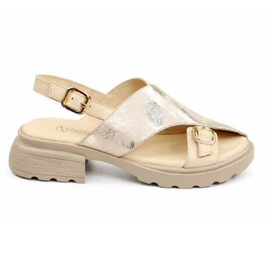 Anna Viotti Sandale dama piele naturala D22 S636 bej ID5519-BEJ