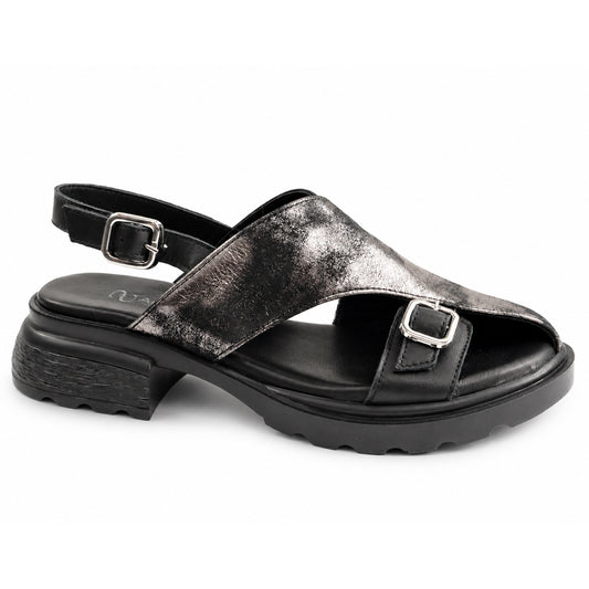 Anna Viotti Sandale dama piele naturala D22 S636 BLACK ID5519-BLK