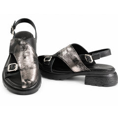 Anna Viotti Sandale dama piele naturala D22 S636 BLACK ID5519-BLK