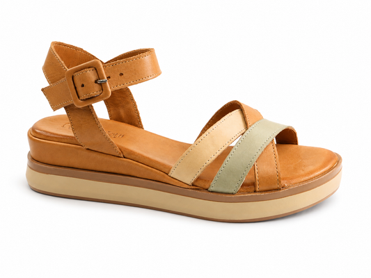Anna Viotti Sandale dama piele naturala D58 6655 cognac ID5520-CGN