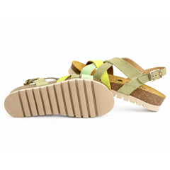 Plakton Sandale dama piele naturala 355888 15 vernil multicolor ID5523-VERM