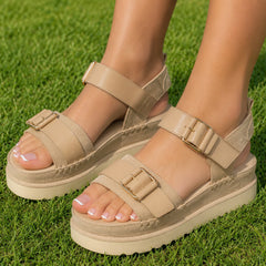 Anna Viotti Sandale dama piele naturala D113 OWS002 bej ID5535-BEJ