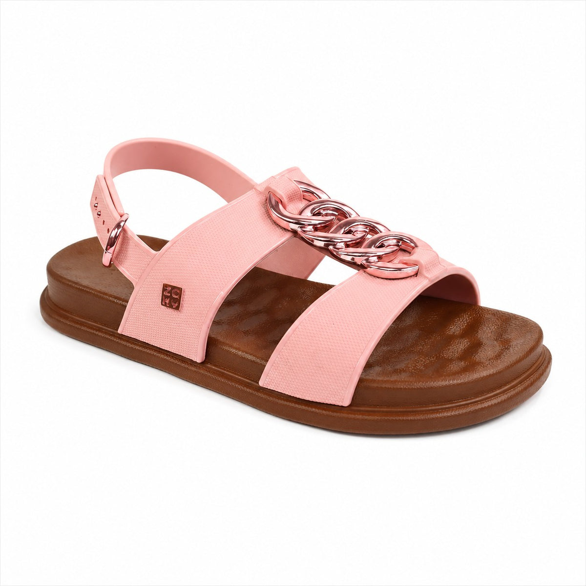 Zaxy Sandale dama GLAM SAND 19222 BS894 SOFT PINK/COFFEE BROWN ID5546-SFTBRW