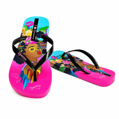 Ipanema Papuci dama GRAFFITI 83814 BN516  PINK/BLACK/BLUE ID5554-PKBKBL