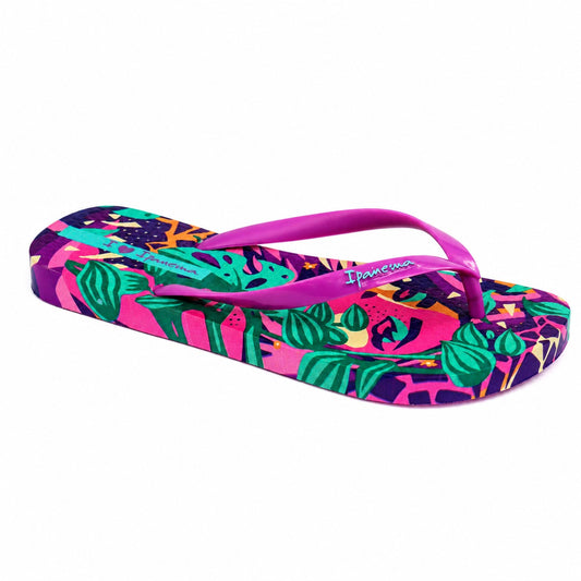 Ipanema Papuci dama GRAFFITI 83814 BO595 LILAC/GREEN/PINK ID5555-LIGRPK