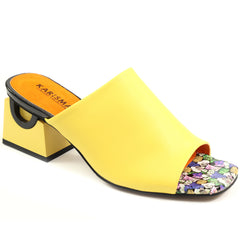 Karisma Papuci dama piele naturala V1BJ80001A 08 N galben ID5560-GLB