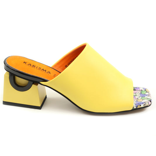 Karisma Papuci dama piele naturala V1BJ80001A 08 N galben ID5560-GLB