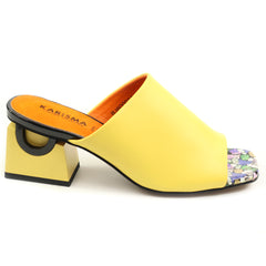 Karisma Papuci dama piele naturala V1BJ80001A 08 N galben ID5560-GLB