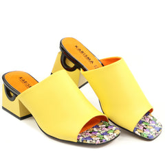 Karisma Papuci dama piele naturala V1BJ80001A 08 N galben ID5560-GLB