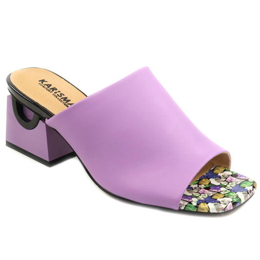 Karisma Papuci dama piele naturala V1BJ80001B 53 N LILAC LILAC lila ID5561-LIL