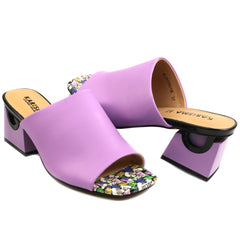 Karisma Papuci dama piele naturala V1BJ80001B 53 N LILAC LILAC lila ID5561-LIL