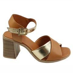 Anna Viotti Sandale dama piele naturala D58 3039 cognac ID5563-CGN