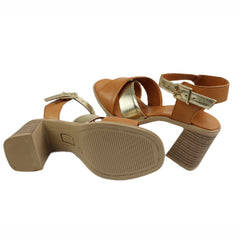Anna Viotti Sandale dama piele naturala D58 3039 cognac ID5563-CGN