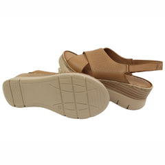 Anna Viotti Sandale dama piele naturala D56 712 capucino ID5564-CAP