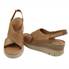 Anna Viotti Sandale dama piele naturala D56 712 capucino ID5564-CAP