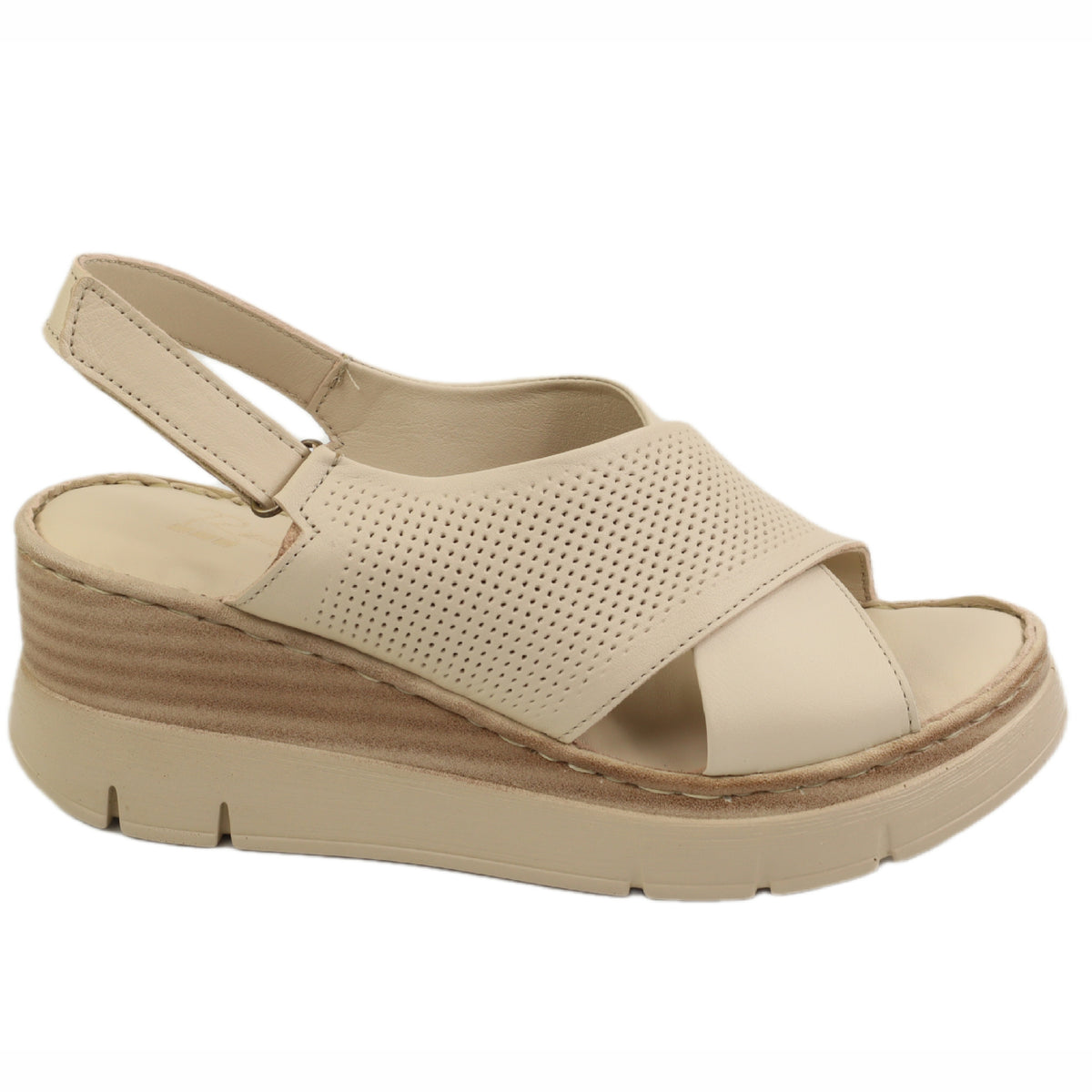 Anna Viotti Sandale dama piele naturala D56 712 crem ID5564-CRM