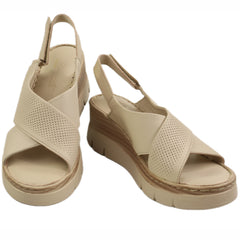 Anna Viotti Sandale dama piele naturala D56 712 crem ID5564-CRM