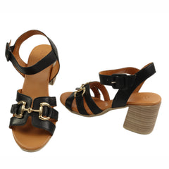 Anna Viotti Sandale dama piele naturala D58 3034 BLACK ID5565-BLK