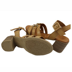 Anna Viotti Sandale dama piele naturala D58 3034 maro ID5565-MARO
