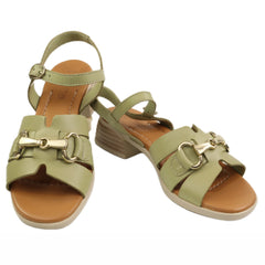 Anna Viotti Sandale dama piele naturala D42 1020 verde ID5568-VRD