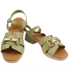 Anna Viotti Sandale dama piele naturala D42 1020 verde ID5568-VRD