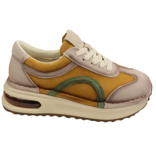 Franco Gerardo Pantofi dama piele naturala 5306 1 YELLOW ID5583-YEL