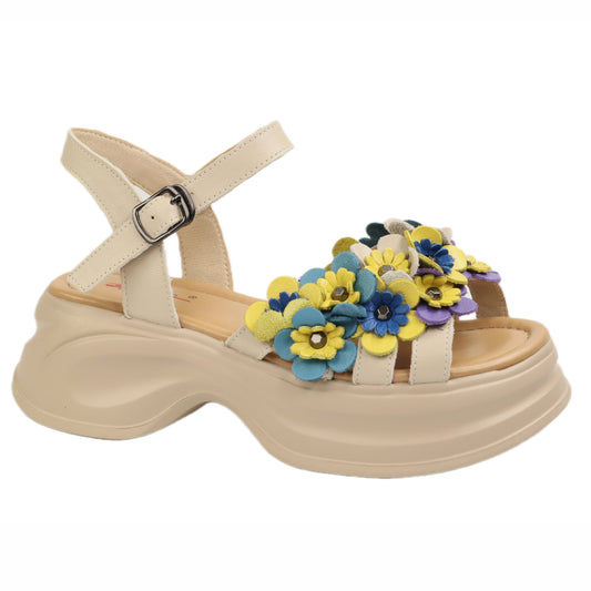 Pass Collection Sandale dama piele naturala 3OLY80012A 52 N crem ID5595-CRM