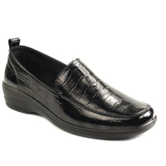 Pass Collection Pantofi dama X4X400017A 01 O negru croco lac ID5598-NGCRL