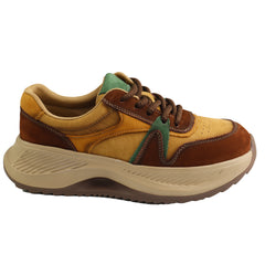 Feeling Pantofi dama sport piele naturala 802 BROWN ID5609-BRN