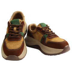 Feeling Pantofi dama sport piele naturala 802 BROWN ID5609-BRN