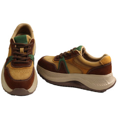 Feeling Pantofi dama sport piele naturala 802 BROWN ID5609-BRN