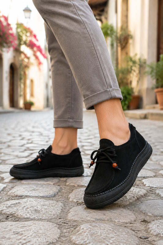 Formazione Pantofi dama piele naturala 5069 BLACK ID5617-BLK