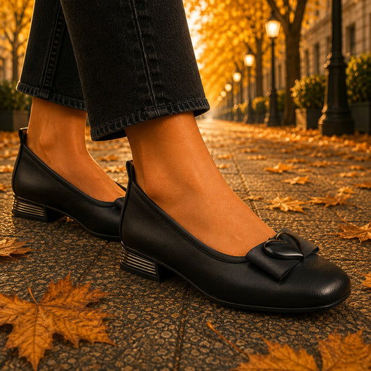Formazione Pantofi dama piele naturala S97751T BLACK ID5620-BLK