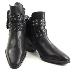 Ghete dama piele naturala Auriga 433 BLACK ID5632-BLK