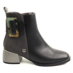Ghete dama piele naturala Orion 433 BLACK ID5635-BLK