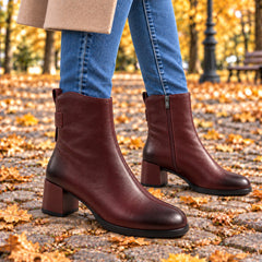 Fiore Fino Ghete dama piele naturala 2704025 bordo ID5637-BRD